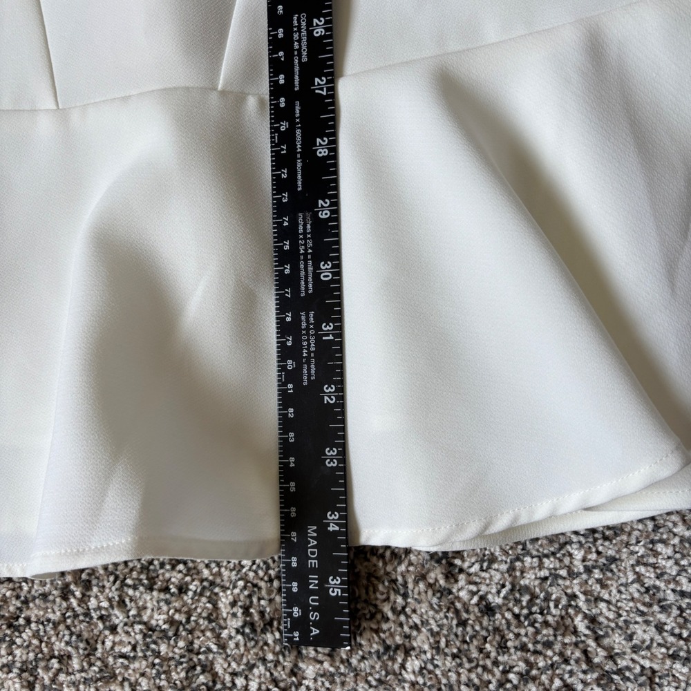 Aryn K Boutique White Bridal Geometric Fit and Flare Dress Size XS - Picture 12 of 14